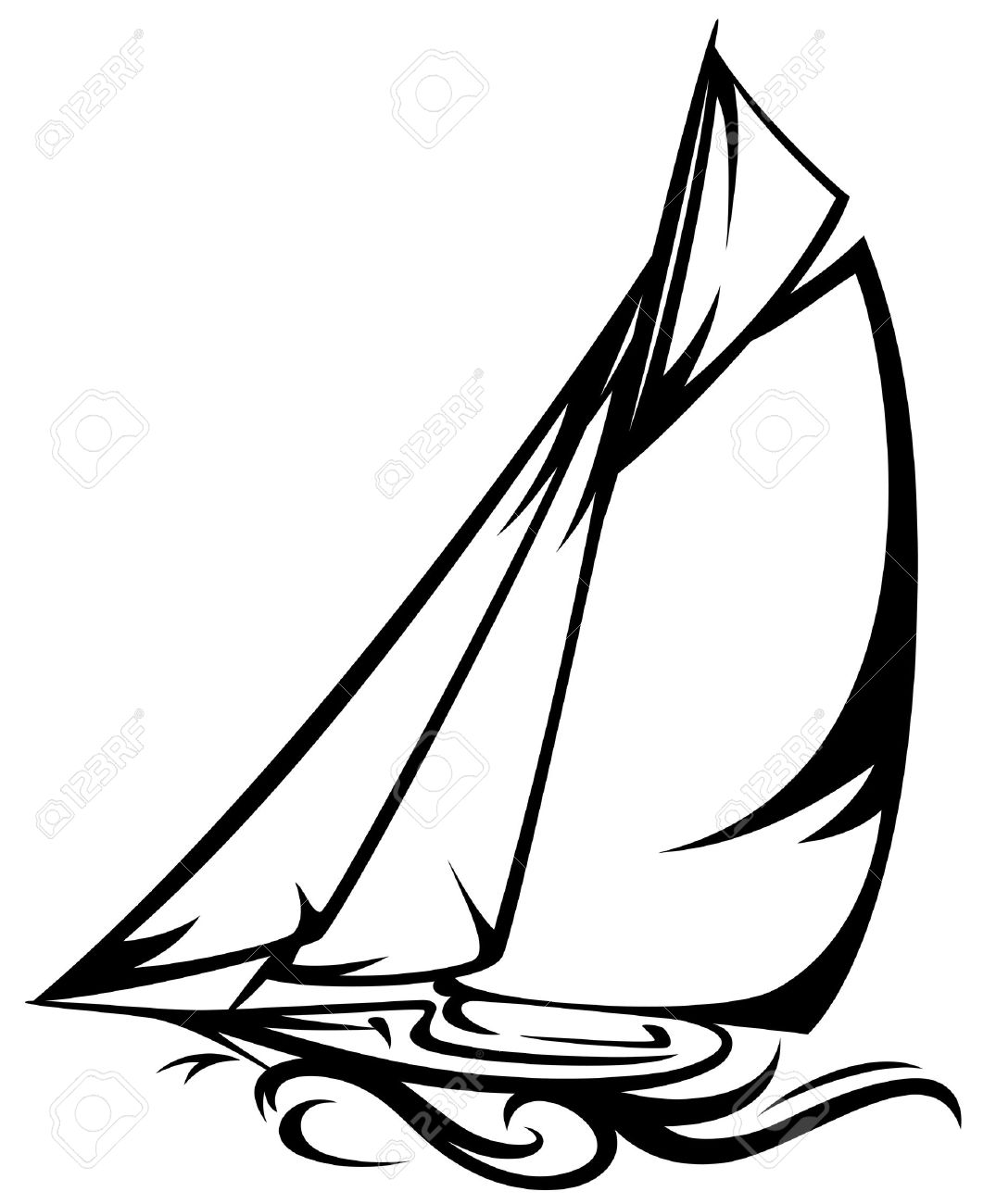 yacht clipart black and white 10 free Cliparts | Download images on