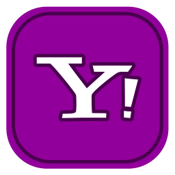 Yahoo mail Logo Icon of Flat style.