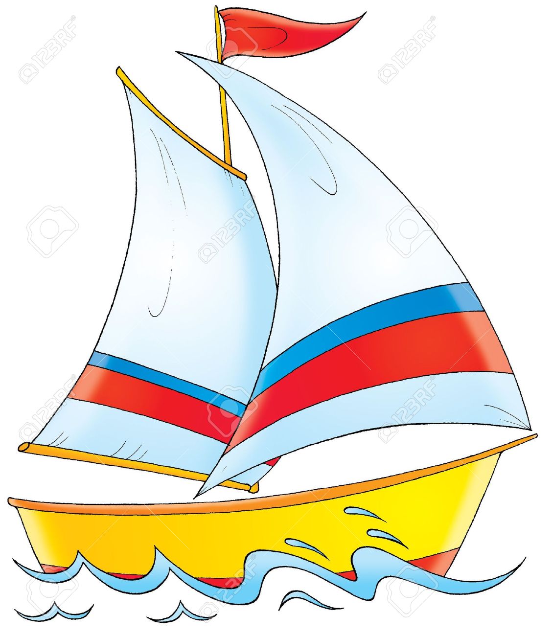 527 Yacht free clipart.
