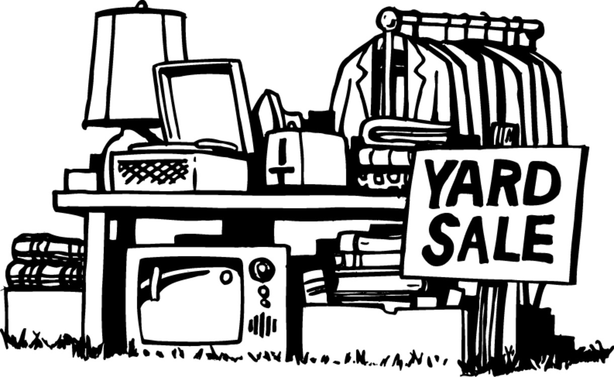 Yard Sale Clip Art Banner.