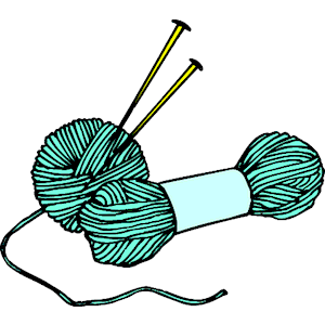 KNITTING NEEDLES CLIP ART.