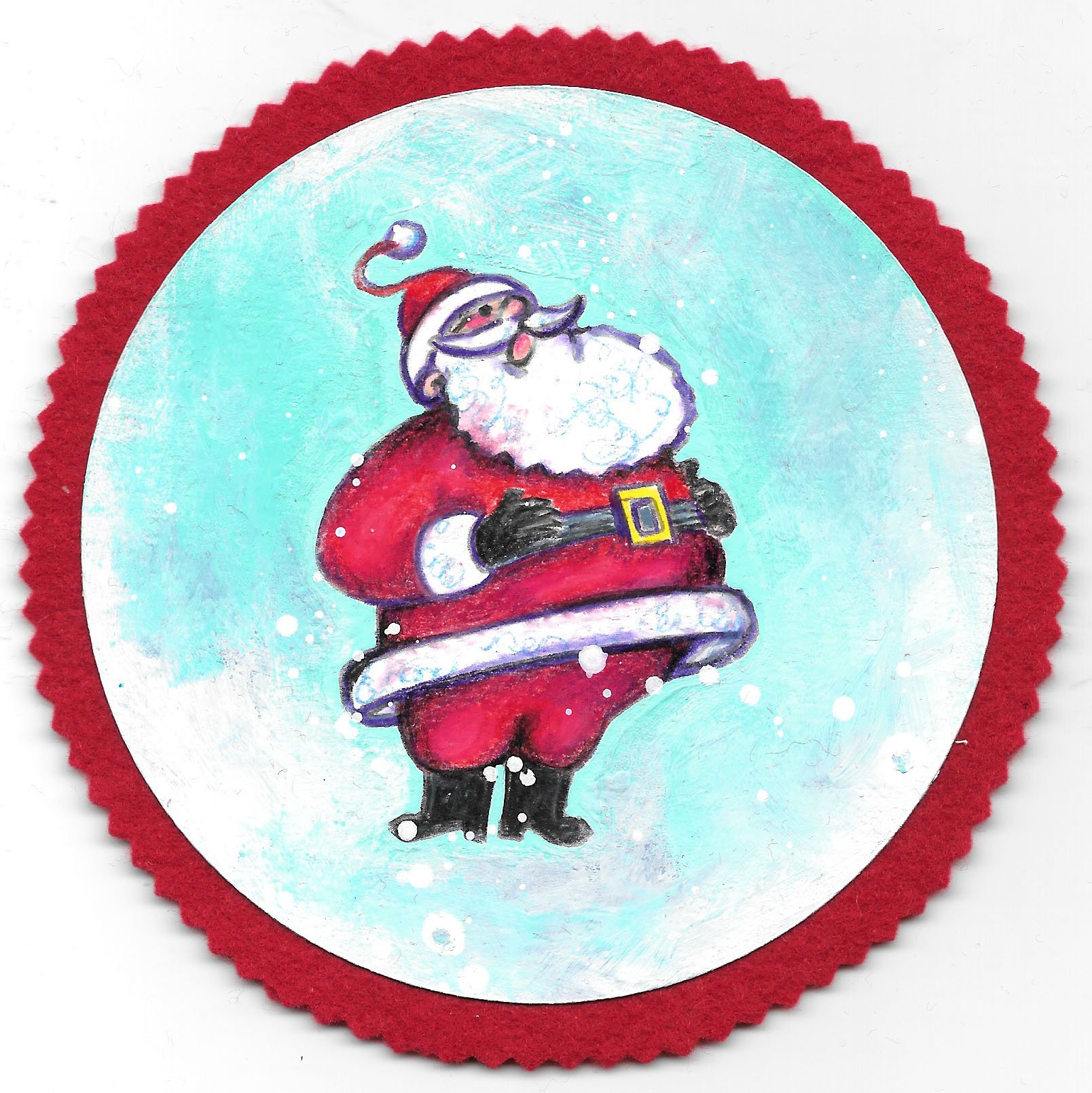 Santa Ornaments: A Step By Step Coloring Guide — Craft.