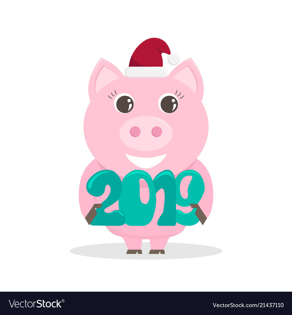Lovely for the new year 2019 with a pig.