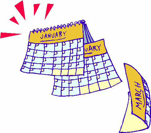 Yearly Calendar Clipart.