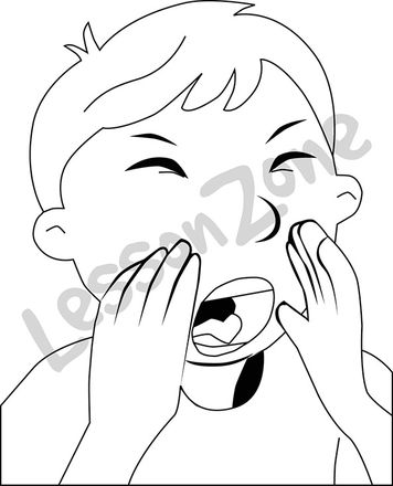 Yell clipart black and white 7 » Clipart Station.