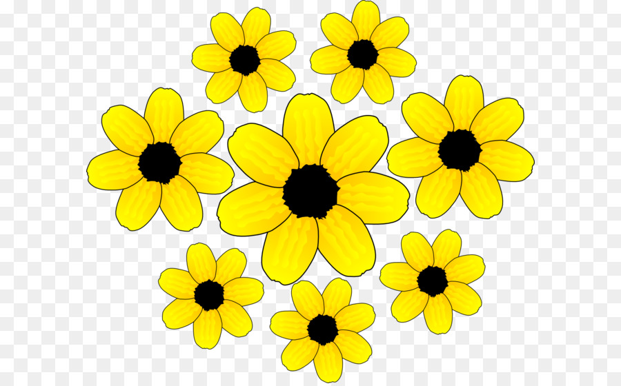 yellow and black flower clipart 10 free Cliparts | Download images on ...
