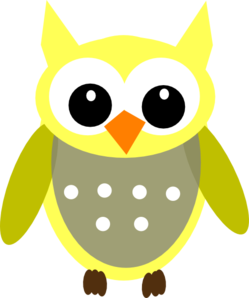 Yellow Gray Owl Clip Art at Clker.com.