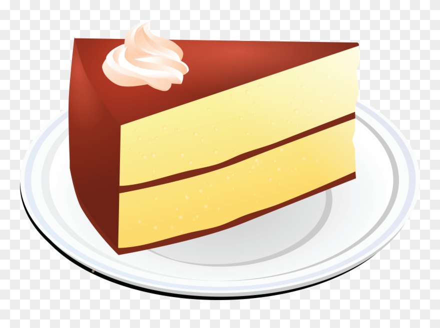 Free Clipart Of A Layered Vanilla Cake With Chocolate.