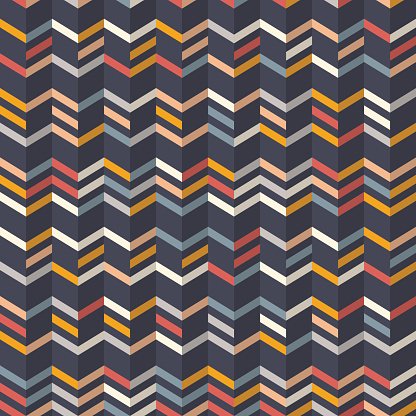 Fashion chevron pattern in yellow and teal colors Clipart.