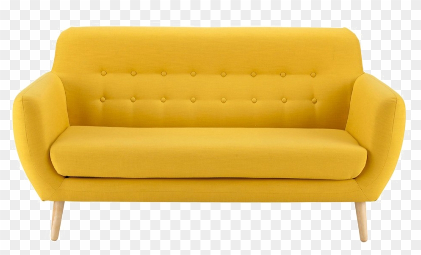 Yellow Sofa Png Transparent Image, Png Download.