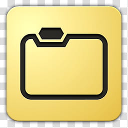 Icon , Explorer, yellow file folder illustration transparent.