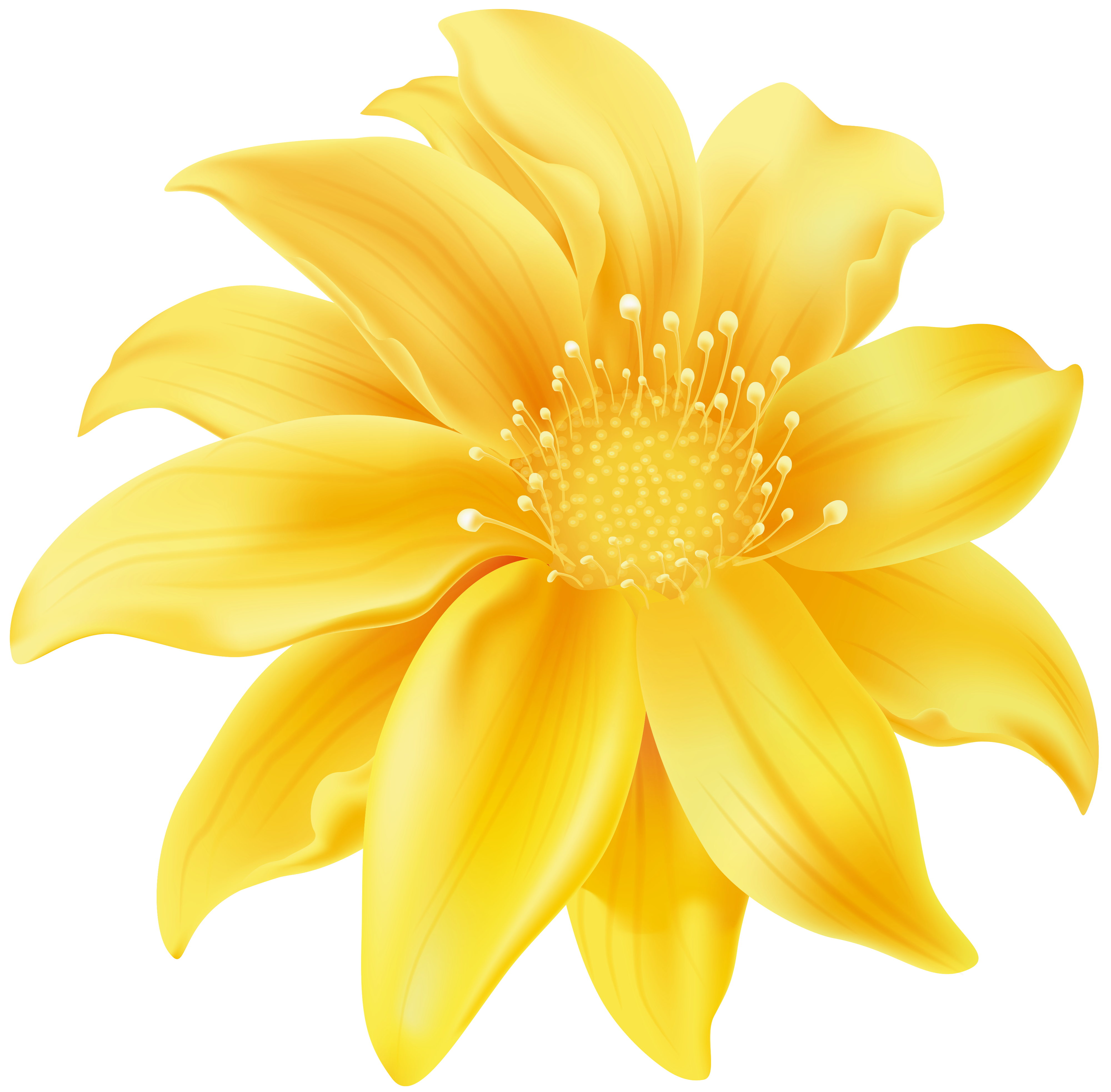 Yellow Flower PNG Clip Art.