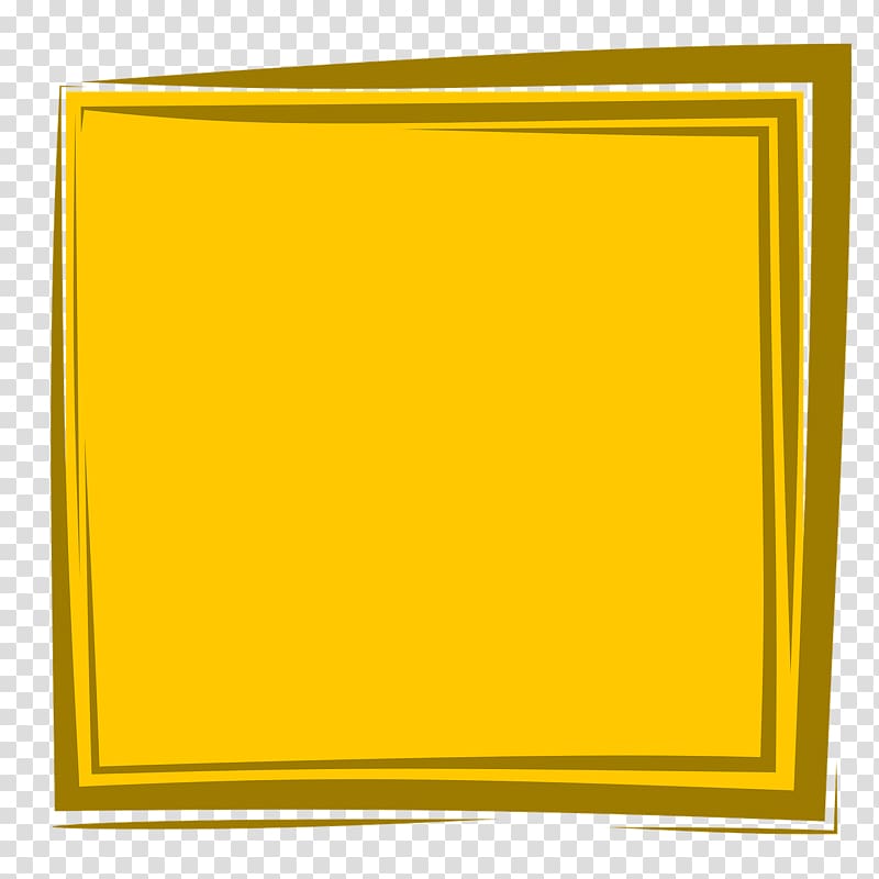 Yellow , yellow frame transparent background PNG clipart.