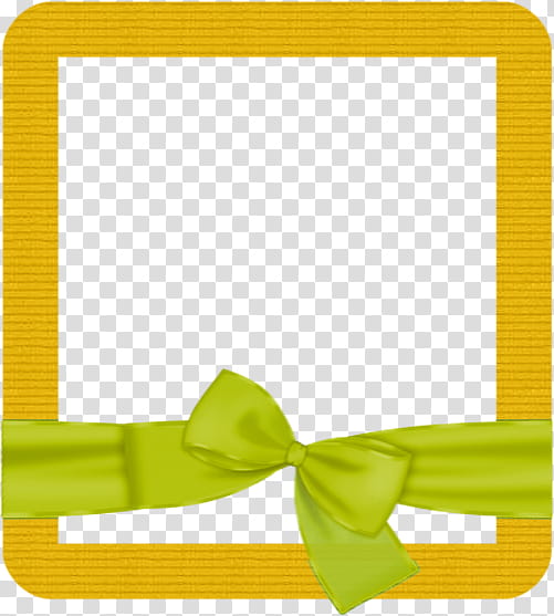 Yellow frame transparent background PNG clipart.