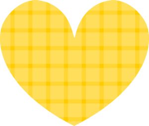 Gingham Hearts Clipart.