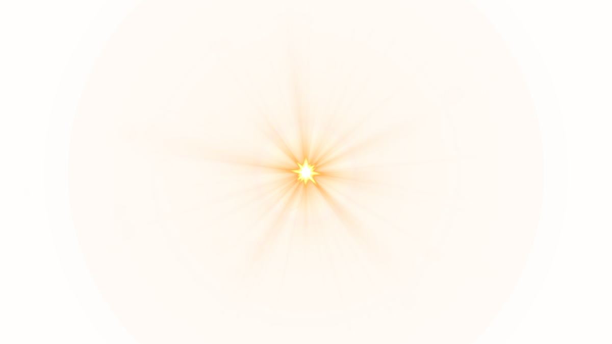 Front Yellow Lens Flare PNG Image.