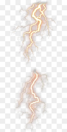 Yellow Lightning PNG Images.