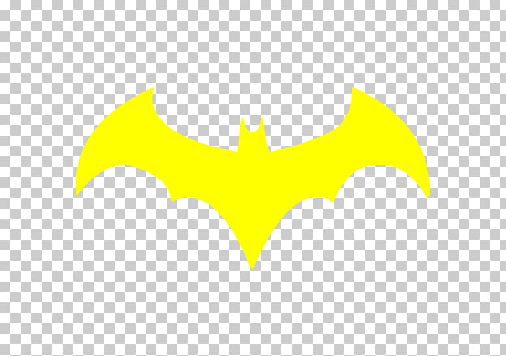 Logo Cartoon , batgirl, yellow batman logo PNG clipart.
