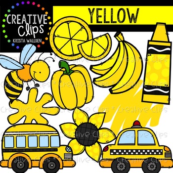 Yellow Objects Clipart {Creative Clips Clipart} in 2019.