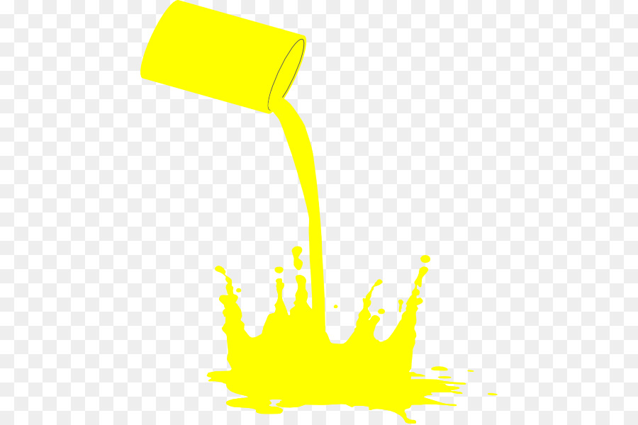 yellow paintbrush clipart