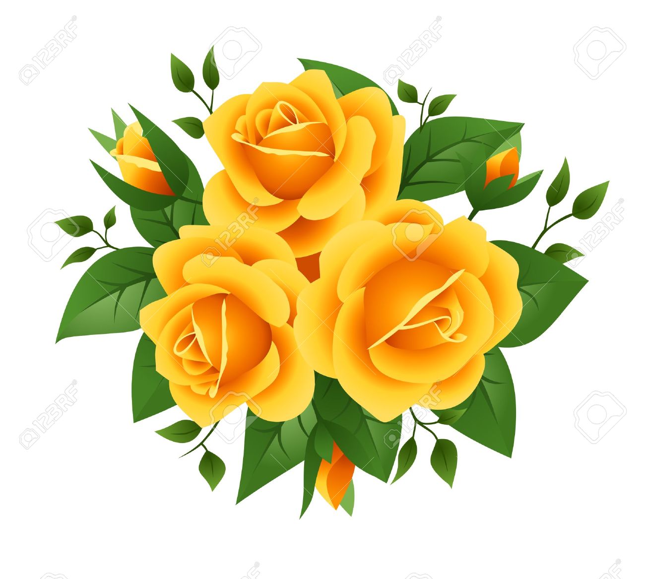 yellow roses bouquet clipart 10 free Cliparts | Download images on ...