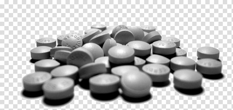 Round white medication pills transparent background PNG.