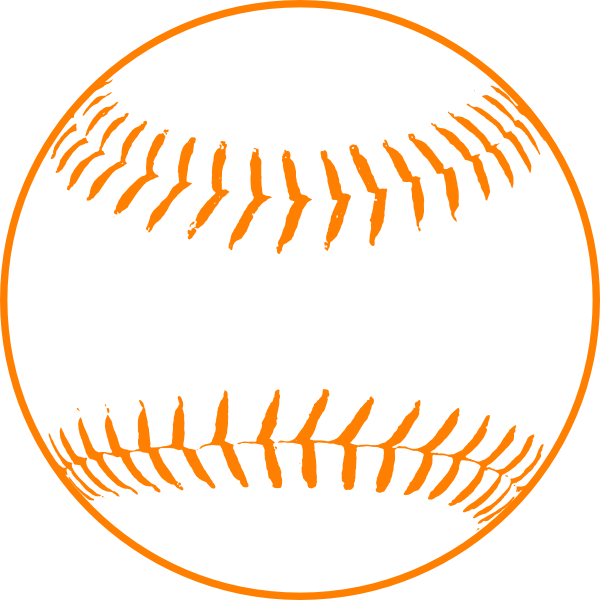 Orange clipart softball, Orange softball Transparent FREE.