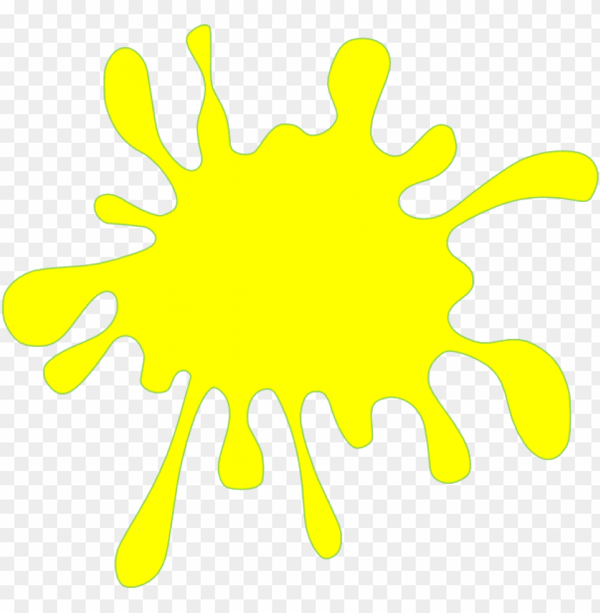 Yellow Splat Clip Art