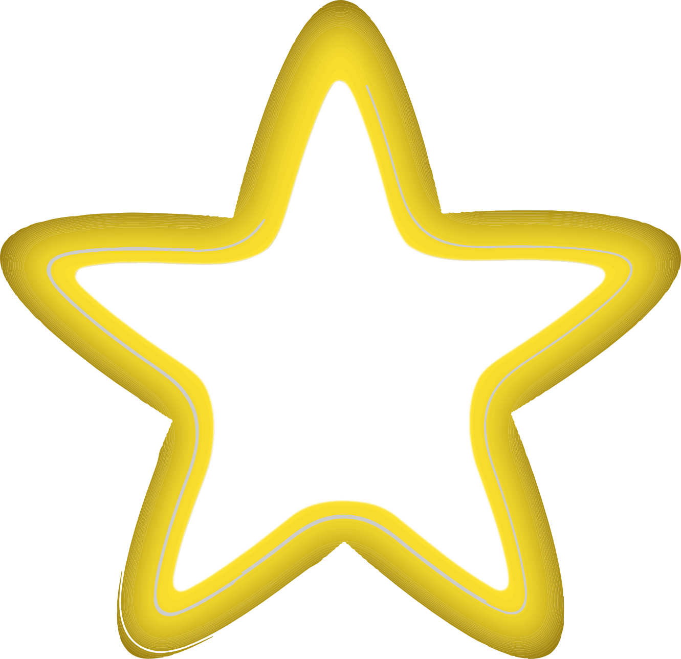 Yellow Star Outline Clipart 10 Free Cliparts Download Images On 