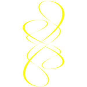 Yellow Swirl Wind clip art.