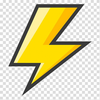 Yellow lightning artwork, Lightning Bolt Symbol , lighting.