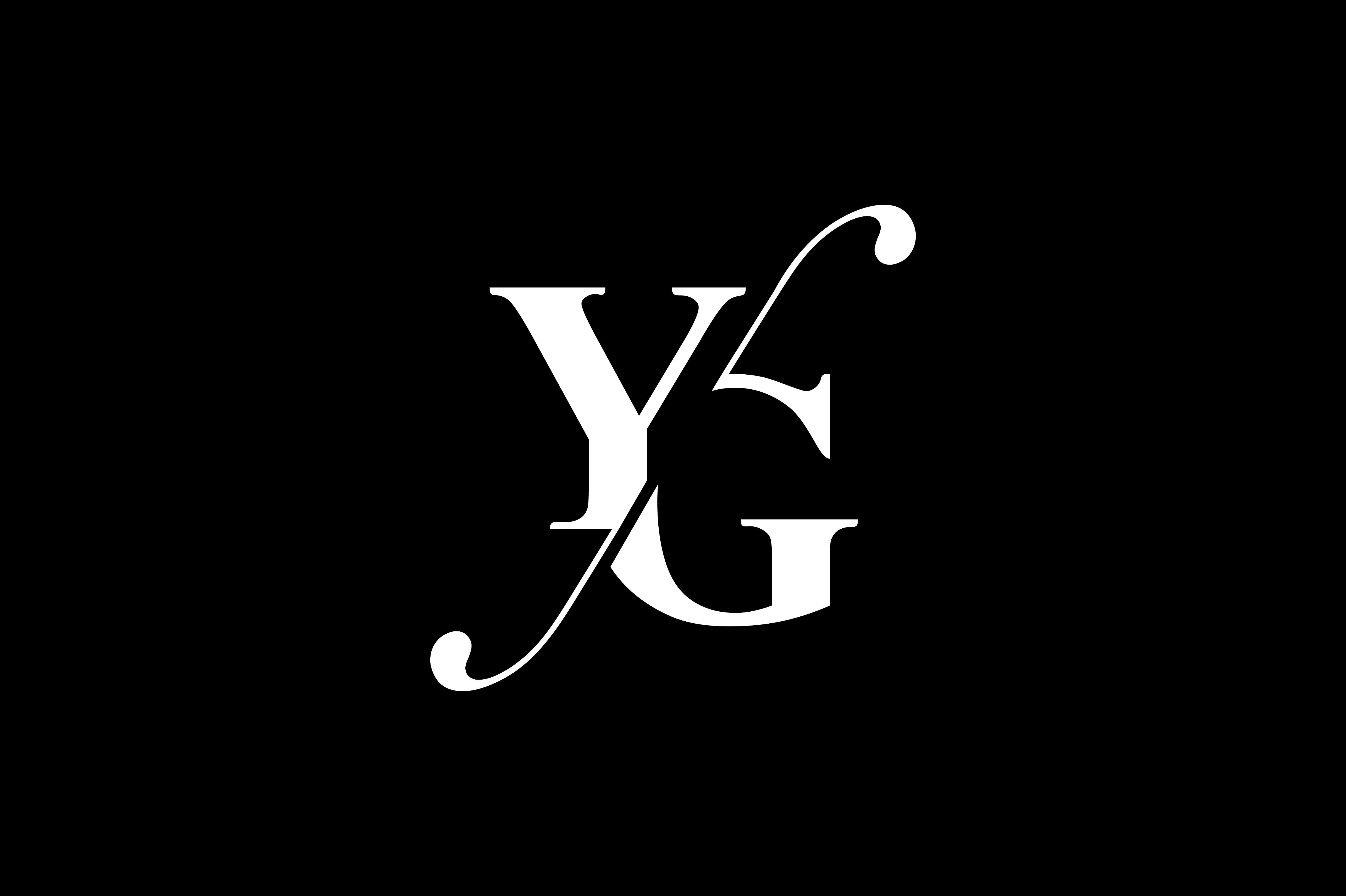 YG Monogram Logo Design By Vectorseller.