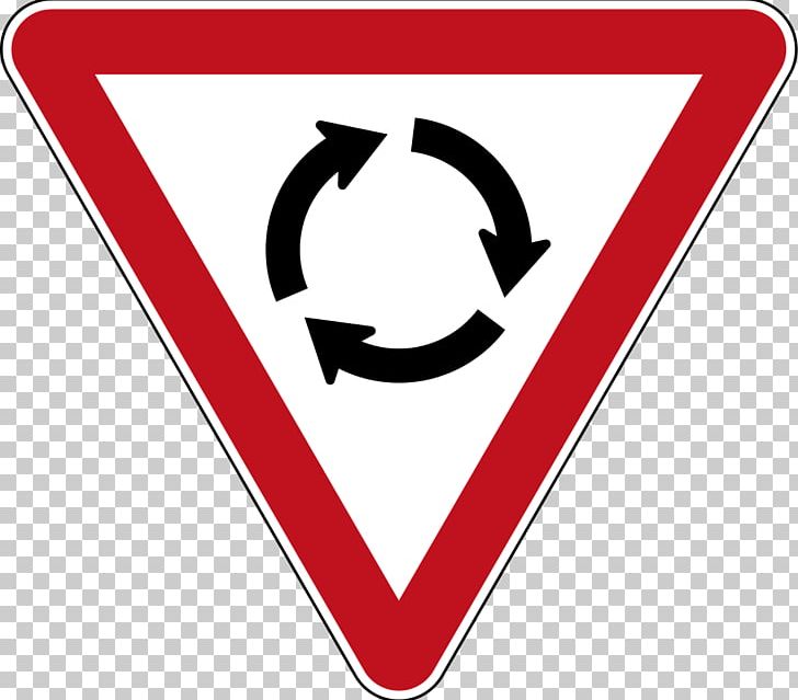 Roundabout Road Signs In New Zealand Traffic Sign Yield Sign.