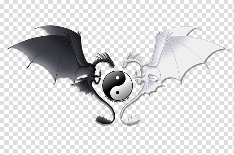 Yin and yang Chinese dragon Emoji, yin yang transparent.