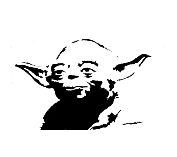 Free Yoda Black And White Clipart, Download Free Clip Art.