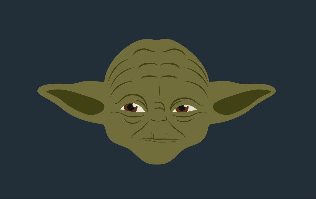 Yoda Kopf Silhouette.