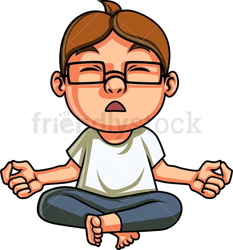 Yoga Kid Meditating.