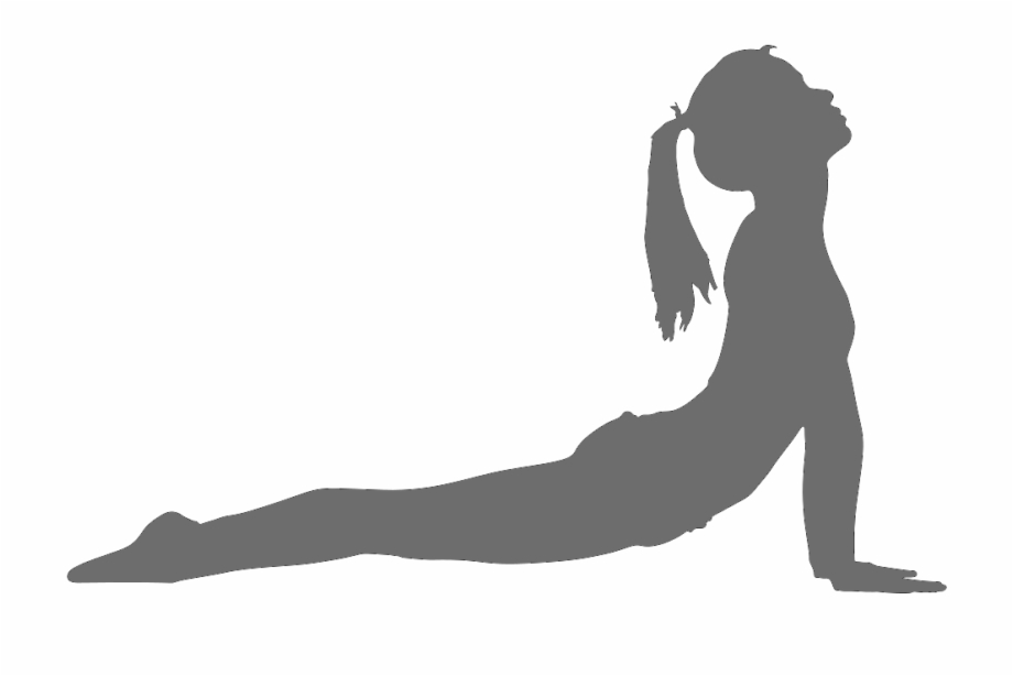 Yoga In May Cobra Pose Silhouette Png.