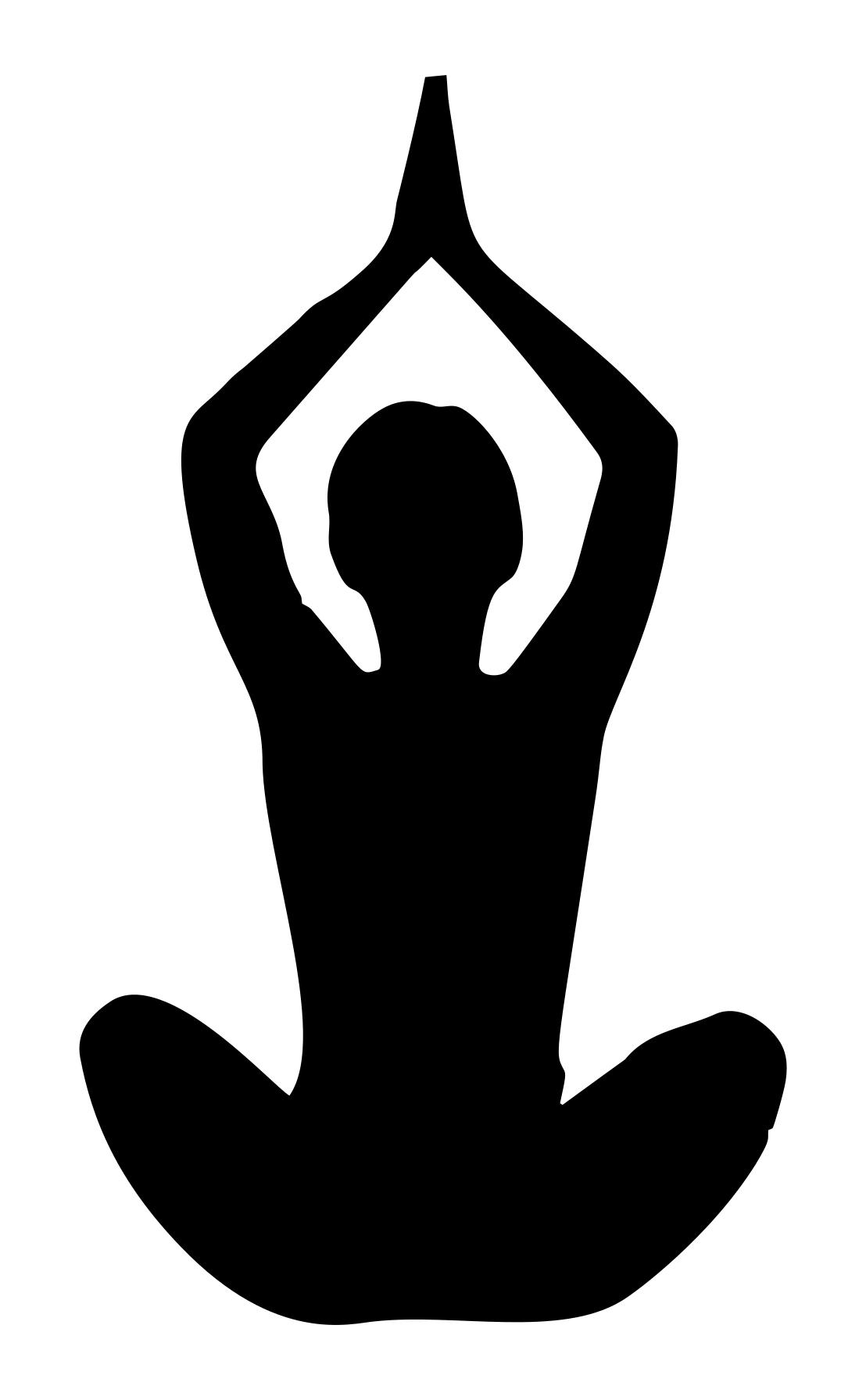Yoga Pose Silhouette.