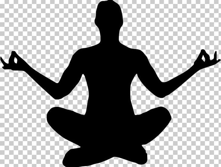 Yoga Silhouette PNG, Clipart, Arm, Black And White, Clip Art.