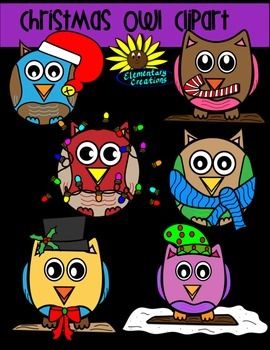 Christmas Owl Clipart.