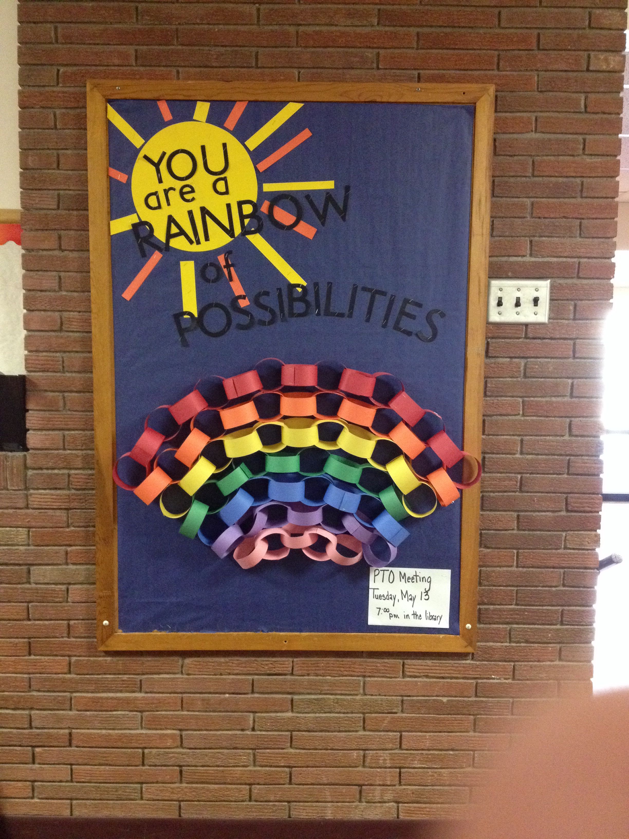 YOU are a rainbow of possibilities! LOVE THIS SAYING.