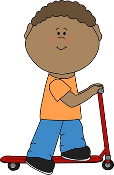 Young black boy clipart.