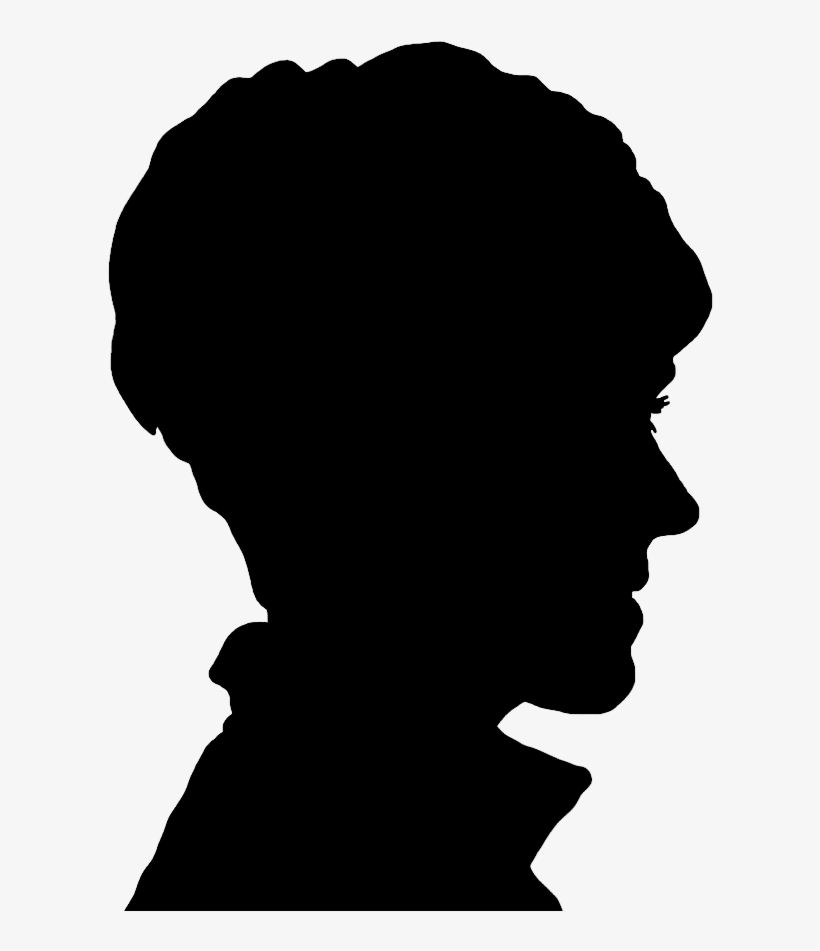 Face Silhouette Of Young Woman.