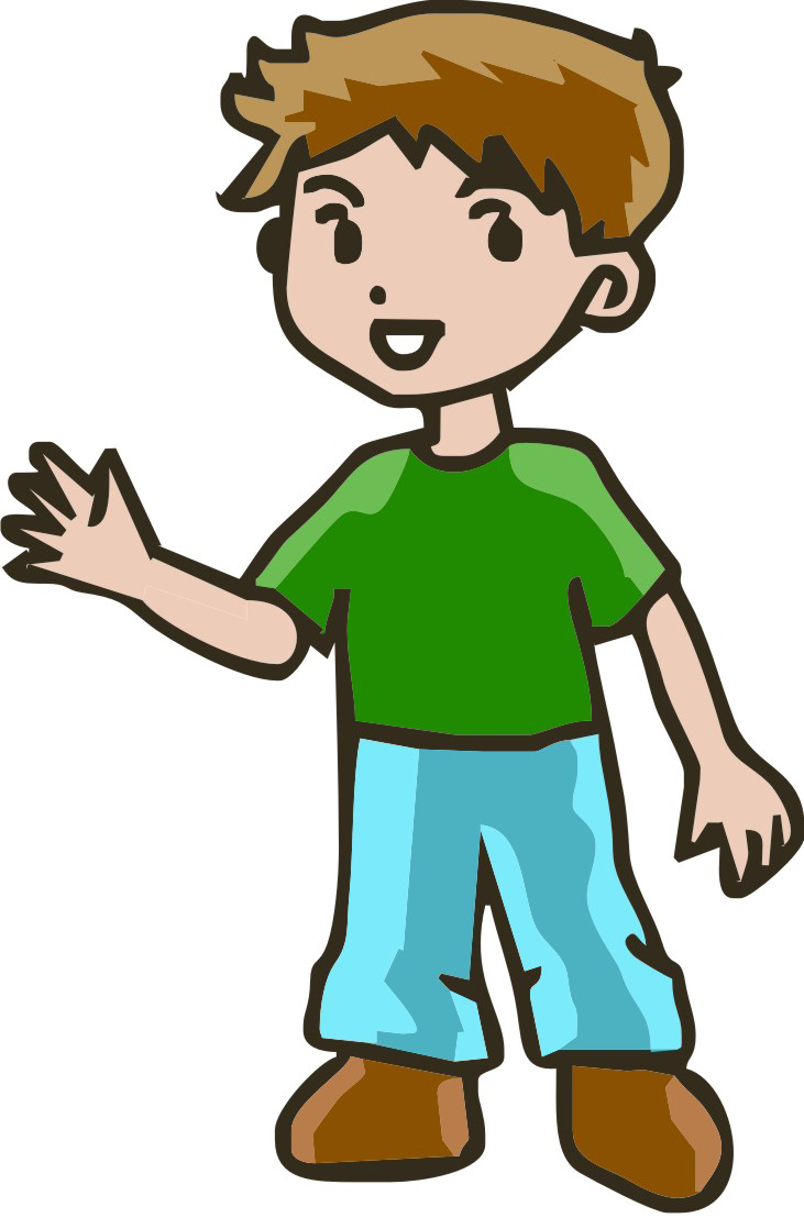 Young boy clipart.