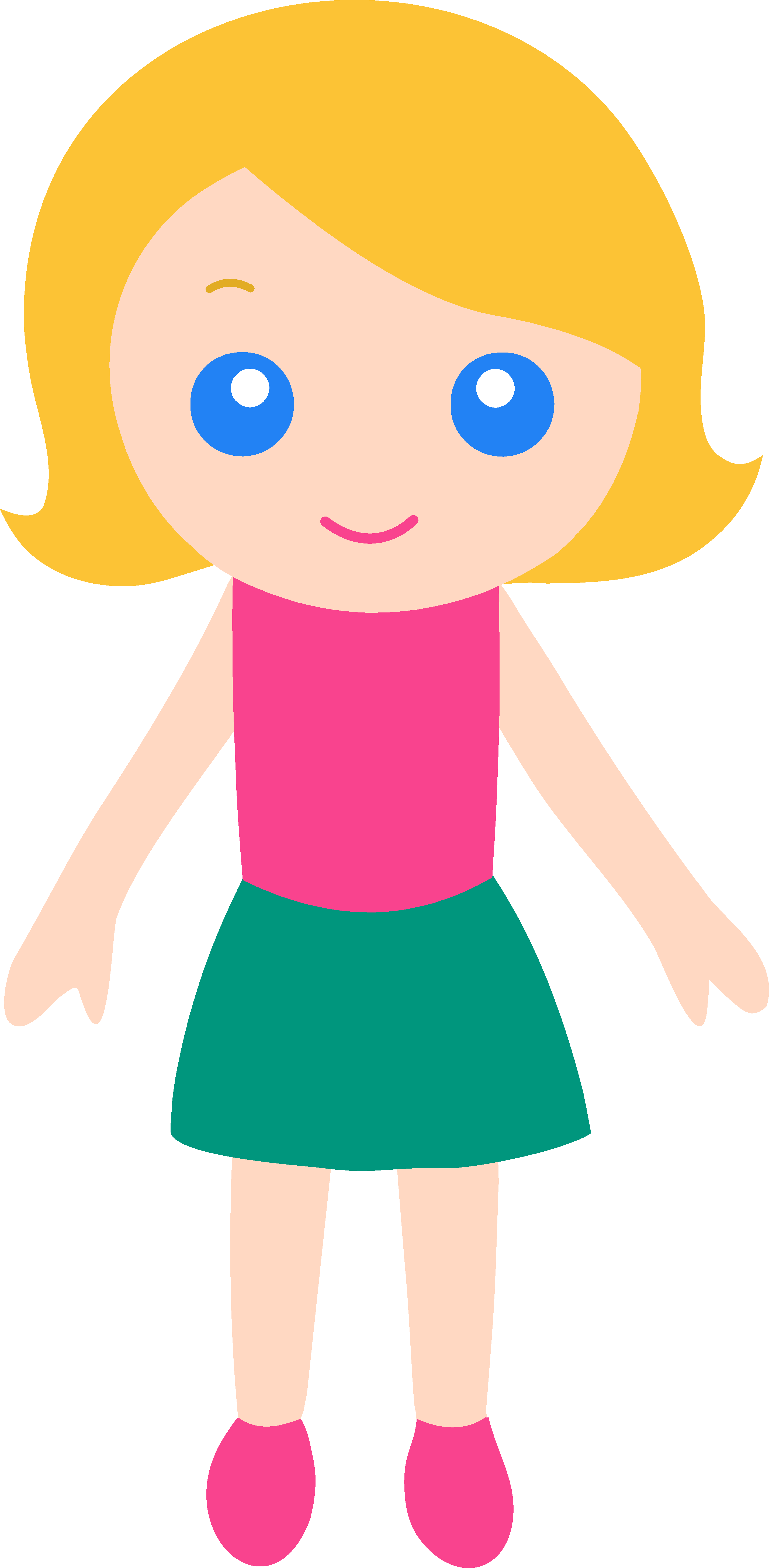 Clipart of young girl.