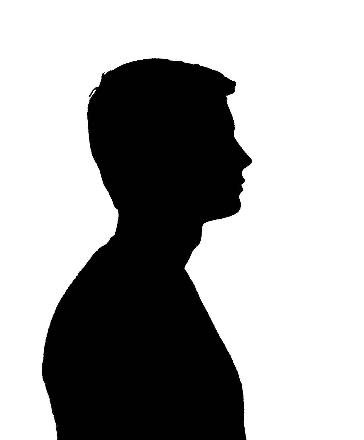 Silhouette Young Man.