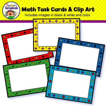 Math Task Cards & Clip Art.