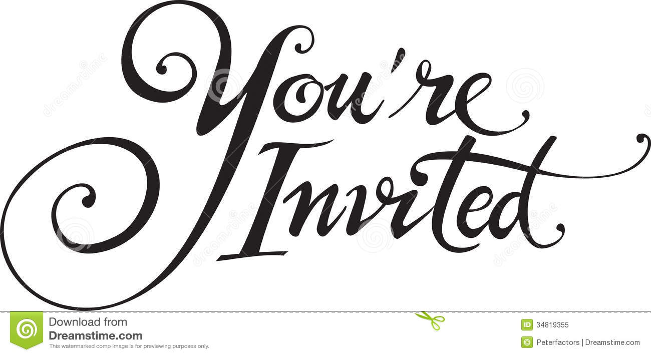 You're Invited Clipart.
