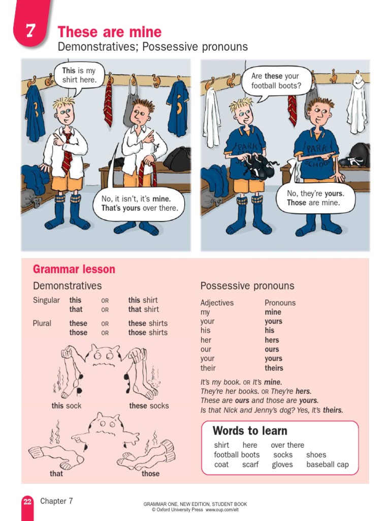 Possessive Pronouns.